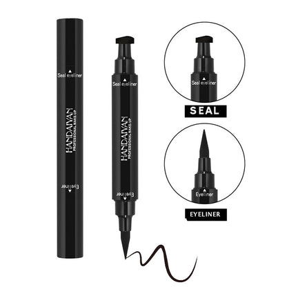 Double-Headed Eyeliner Triangle Seal 2 In 1 Eyeliner