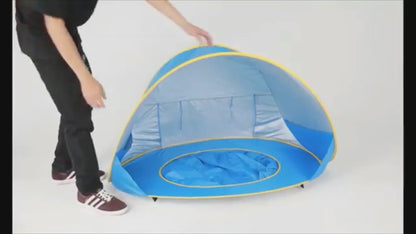Baby Beach Tent Kids Outdoor Camping Easy Fold Up Waterproof  Up Sun Awning Tent UV-protecting